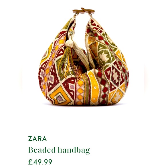 Zara Women Beaded Handbag 👜 - Picture 2 of 6